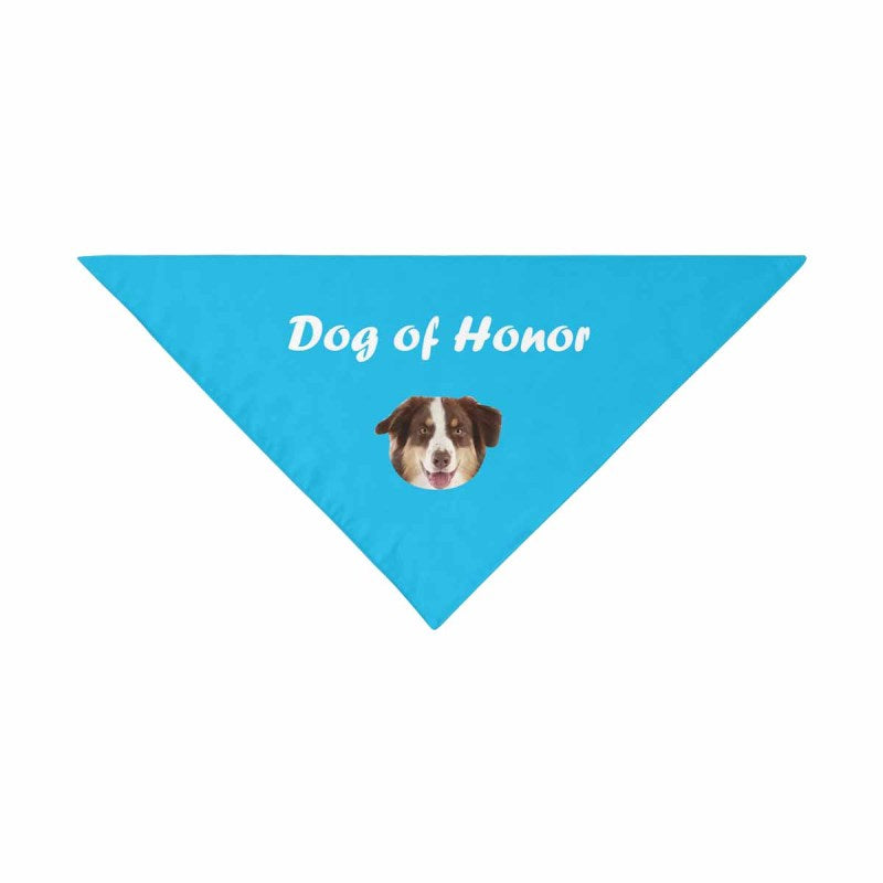 Custom Dog Face Pet Bandana Dog of Honor