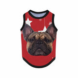 Personalized Pet Clothes Custom Face Star Pet Tank Top Dog T Shirt, Personalized Dog Clothing With Your Photo