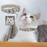 Custom Face Seamless Pet Collar Personalized Dog Cat Collar
