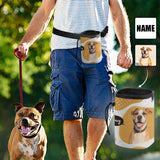 Custom Face Yellow Pet Treat Pouch Kit Pet Training Bag