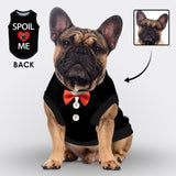 Personalized Pet Clothes Dog T Shirt Custom Face Spoil Me Pet Tank Top With Your Photo