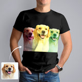 Custom Shirts with Personalized Pictures Colourful Unique Design Men's All Over Print T-shirt