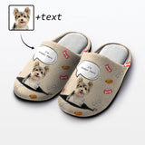 Custom Dog's Photo Always There All Over Print Cotton Slippers For Men Women