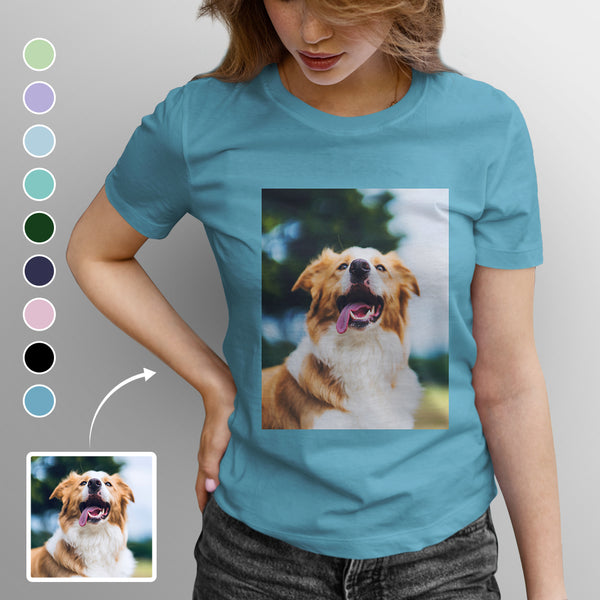 [Limited Time Offer] Custom Photo Classic Unisex T-shirt with Personalized Pictures for Men and Women (S-6XL)(6 Colors)