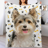 Custom Photo Pet Ultra-Soft Micro Fleece Blanket, Customized Throw Blanket