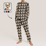 [Up To 5 Faces] Custom Face Pajamas for Men Personalized Men's Pajama Set Sleep or Loungewear For Him