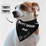 Custom Text & Name Pet Bandana