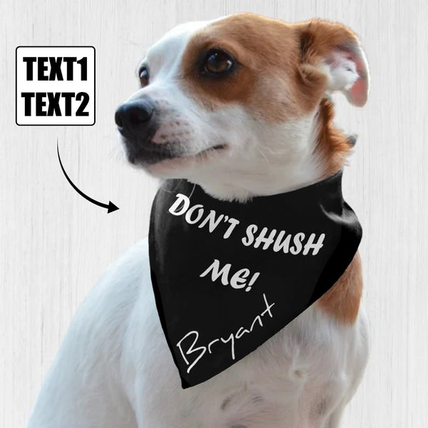 Custom Text & Name Pet Bandana