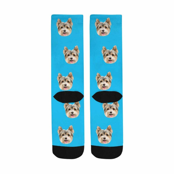 Socks with Face Print Your Picture Personalized Sublimated Crew Socks Unisex Gift for Men Women