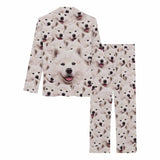 Custom Face Pajamas My Lovely Dog Sleepwear Personalized Women's Long&Short Sleeve Pajama Set