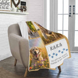 Custom Photo&Name My Sweet Dog Ultra-Soft Micro Fleece Blanket, Customized Throw Blanket