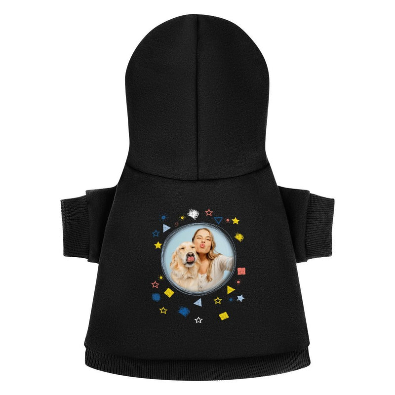 Custom Photo Dog Hoodie Dog Warm Jacket Cat Apparel Dog Shirt Dog Clothes for Puppy Cat Sweaters