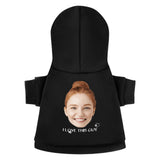 Custom Face Dog Hoodie Dog Warm Jacket Cat Apparel Dog Shirt Dog Clothes for Puppy Cat Sweaters