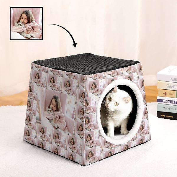 Custom Photo Seamless Capsule Pet Waterloo Personalized Pet House For Small Dos Cats