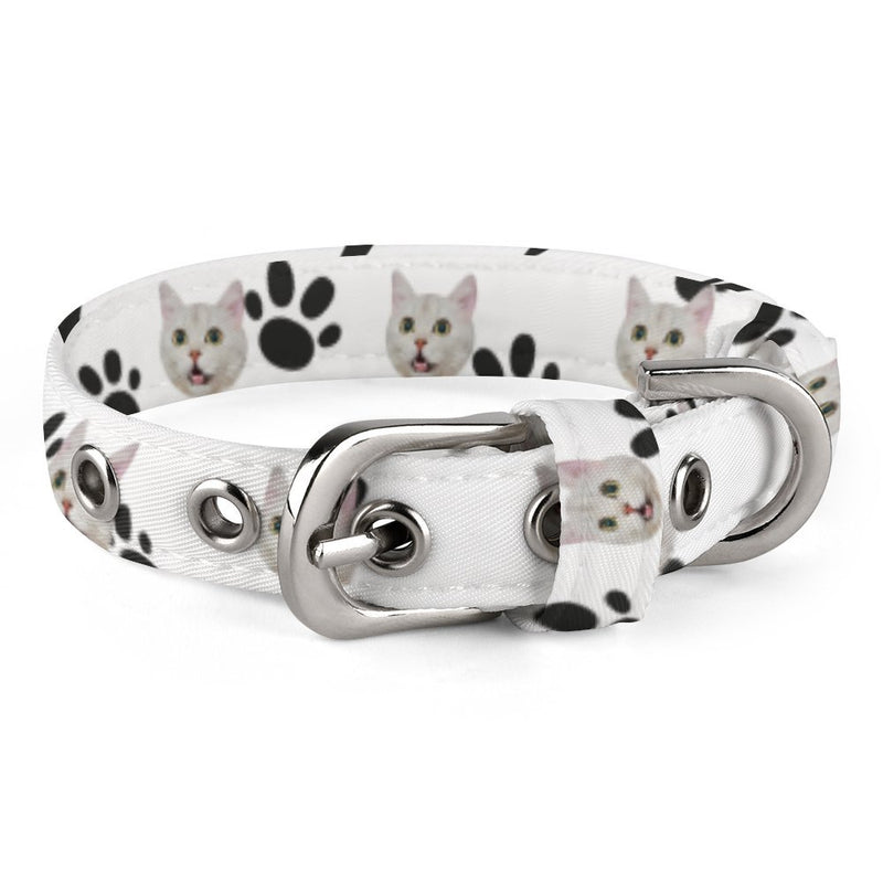 Custom Face Paw Pet Collar Personalized Dog Cat Collar