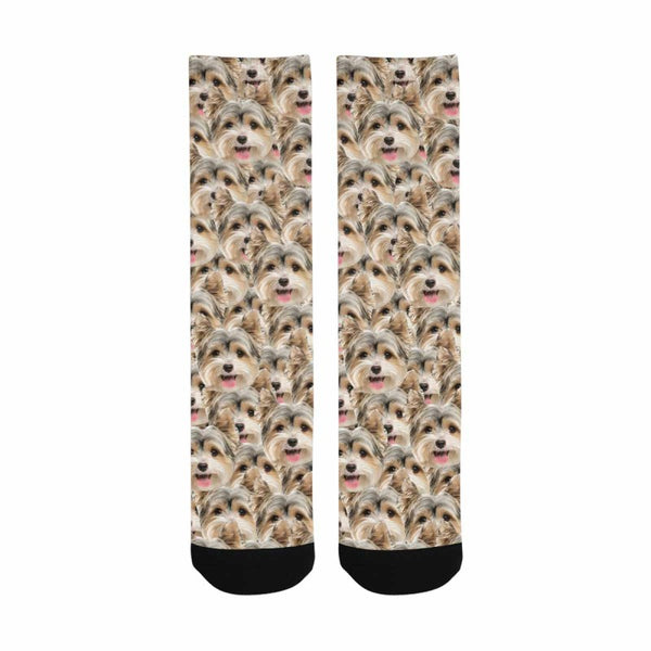 Personalised Socks with Dog Face Funny Printed Photo Pet Socks Custom Sublimated Crew Socks