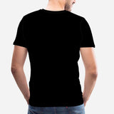 Custom Face Tee Black Zipper Men's All Over Print T-shirt Face on A Shirts for Him