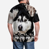 Custom Face Funny Dog Tee Put Your Dog on A Shirt Design Men's All Over Print T-shirt