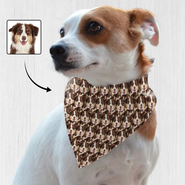 Custom Dog Seamless Face Pet Bandana