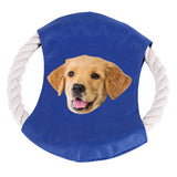 [Up to 4 Colors] Custom Face Cotton Rope Frisbee Personalized Dog Toy For Dog Puppy Gift For Dog Lover