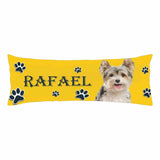 Design Body Pillow Cover with Picture on It Custom Pet Face&Name Dog Body Pillow Case 20inx54in