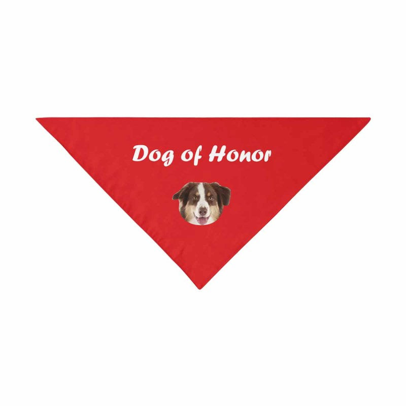 Custom Dog Face Pet Bandana Dog of Honor