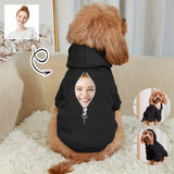 Custom Face Zipper Dog Hoodie Dog Warm Jacket Cat Apparel Dog Shirt Dog Clothes for Puppy Cat Sweaters