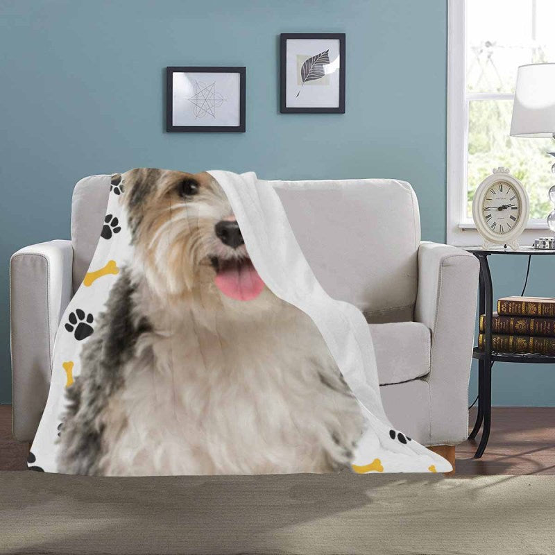 Custom Photo Pet Ultra-Soft Micro Fleece Blanket, Customized Throw Blanket