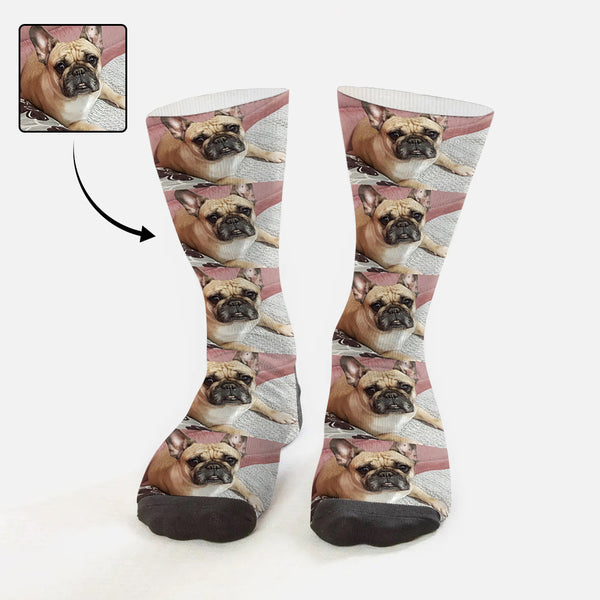 Personalized Family Photo Socks Design Your Own Socks with Pictures Custom Print Sublimated Crew Socks