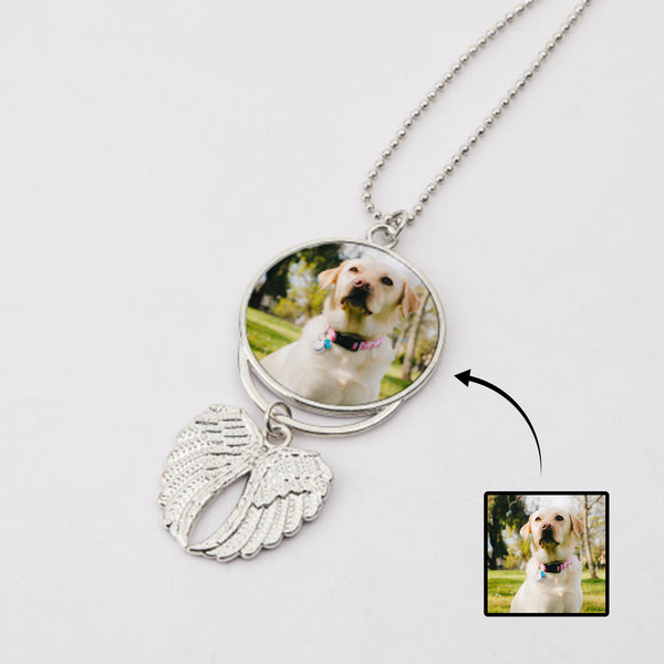 Custom Photo Angel Wings Necklace Personalized Jewelry Gift For Per Lover