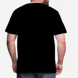 Custom Face Tee Black Zipper Men's All Over Print T-shirt Face on A Shirts for Him