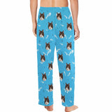 [For Adult&Kid] Custom Face Pajama Pants Fish Bone Cat Smiley Face Sleepwear for Adult&Kid