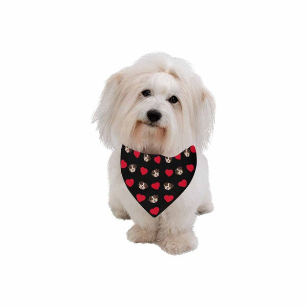 Custom Face  Love Heart Pet Bandana