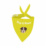 Custom Dog Face Pet Bandana Dog of Honor