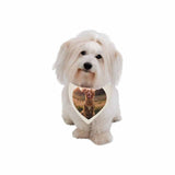 Custom Photo Heart Shape Pet Bandana