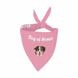 Custom Dog Face Pet Bandana Dog of Honor