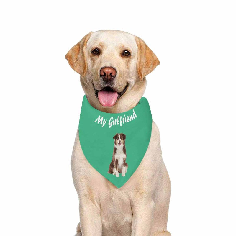 Custom Dog My Girlfriend Pet Bandana