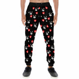 [High Quality] Custom Pet Face Love Heart Sweatpants Personalized Casual Sweatpants