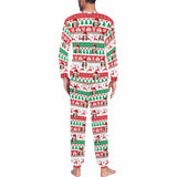 [Discount - limited time] Custom Face Trees Christmas Hat Trees  Sleepwear Personalized Family Slumber Party Matching Long Sleeve Pajamas Set