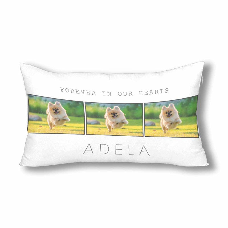 Custom Photo&Name Forever Pillow Case Personalized Pet Collage Pillow Cover