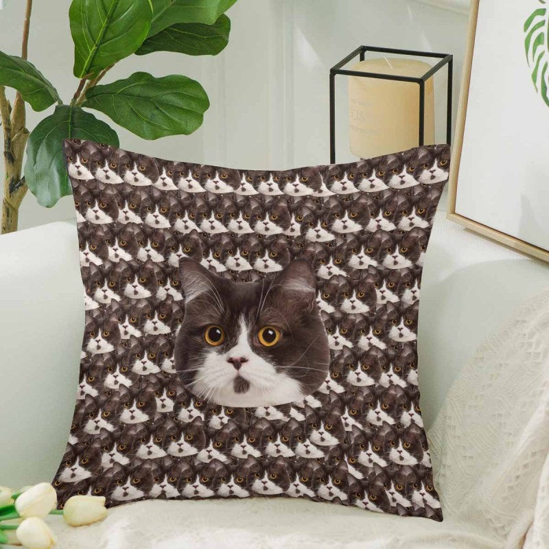 Custom Seamless Face Pillow Case Pillow Case Throw Pillow Cover