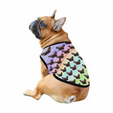 Personalized Pet Clothes Dog T Shirt Custom Face Rainbow Pattern Pet Tank Top Dog Clothing With Your Photo