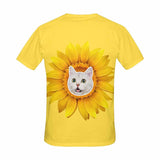 Custom Face Your Own Shirt Personalized Sunflower Women's All Over Print T-shirt