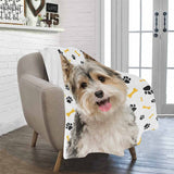 Custom Photo Pet Ultra-Soft Micro Fleece Blanket, Customized Throw Blanket