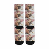 Personalized Family Photo Socks Design Your Own Socks with Pictures Custom Print Sublimated Crew Socks