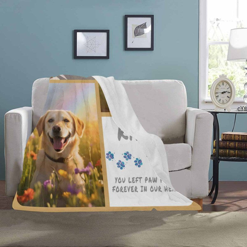 Custom Photo&Name My Sweet Dog Ultra-Soft Micro Fleece Blanket, Customized Throw Blanket