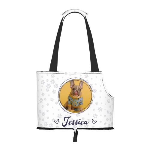 Custom Photo Text Pet Dog Sling Carrier Puppy Pet Slings Tote Bag for Small Dogs Cats