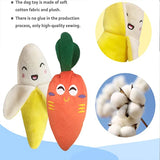 Dog Plush Squeaks Toys Interactive Chew Toy Puppy Cat Chihuahua Cartoon Bite-Resistant Cleaning Toy Accesorios Para Perros