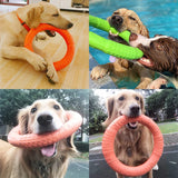 Dog Toys for Big Dogs EVA Interactive Training Ring Puller Resistant for Dogs Pet Flying Discs Bite Ring Toy for Small Dog