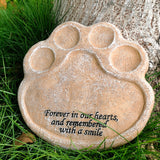 Custom Name Date Paw Shape Tombstone Memorial Stone Pet Loss Memorial Gift